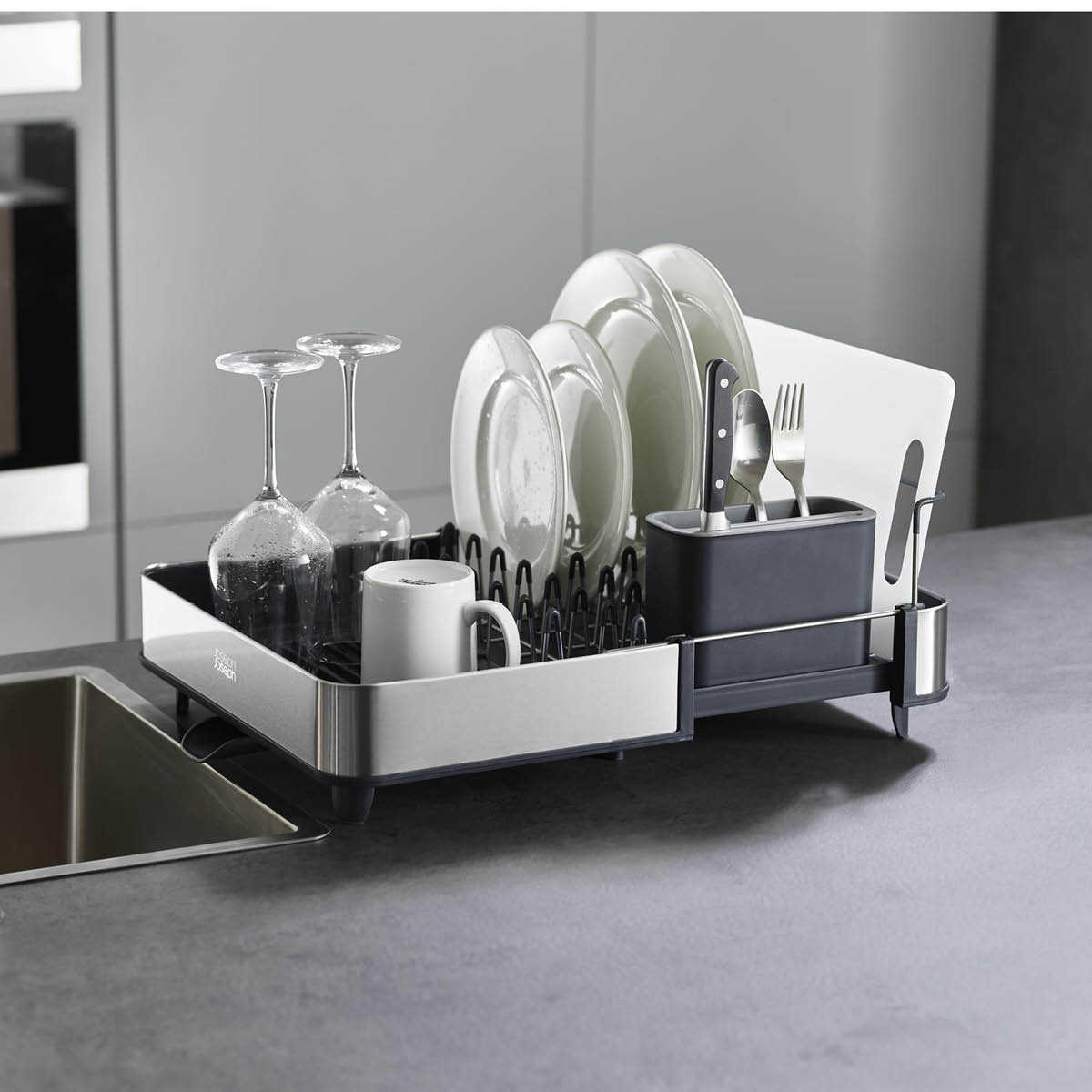 Joseph Joseph Rethink your sink oppvaskstativ 0,35L grå