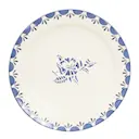 Marion tallrik 26 cm blomma blå