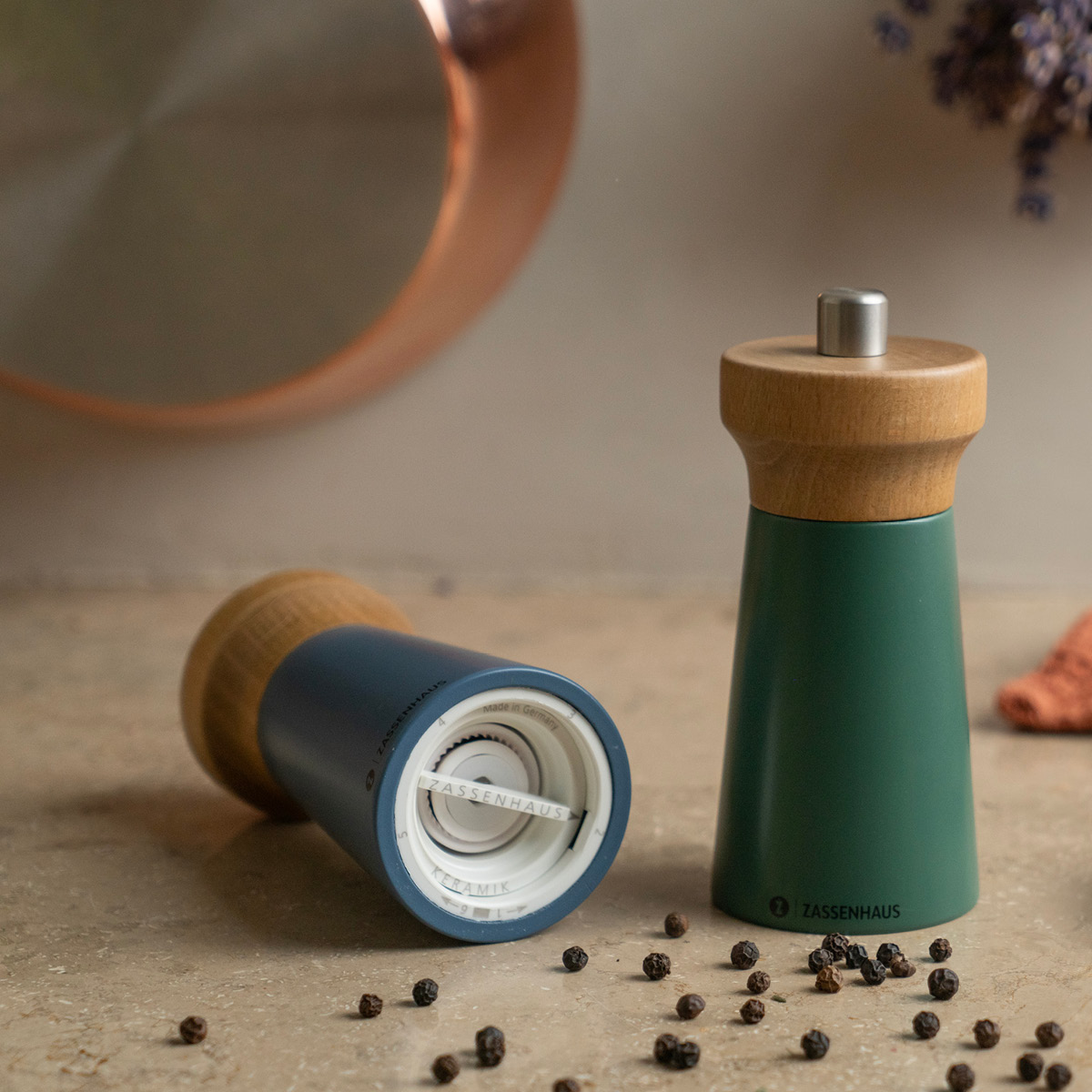 Zassenhaus Westerland pepparkvarn 12 cm blå