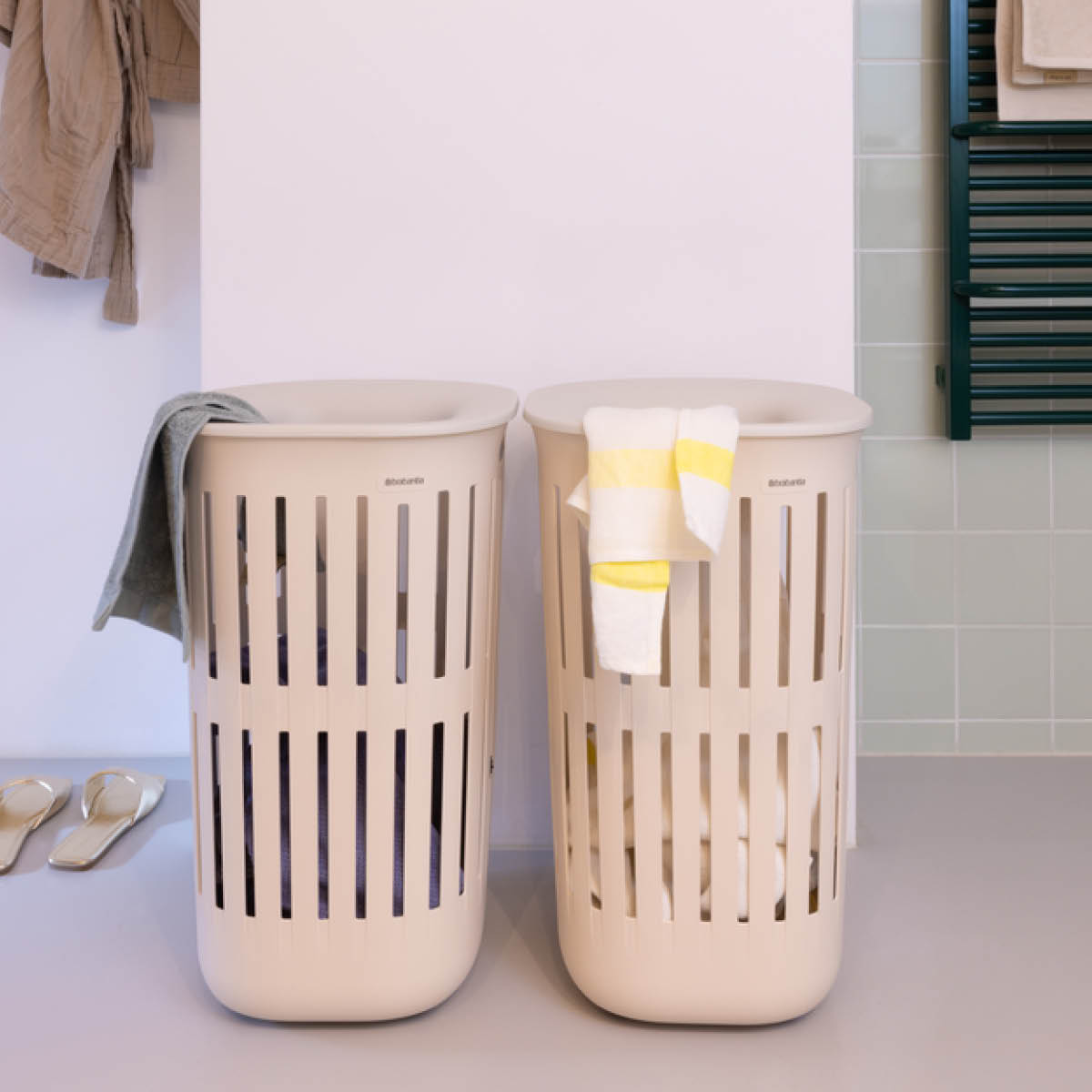Brabantia Collect-It tvättkorg 55 L soft beige