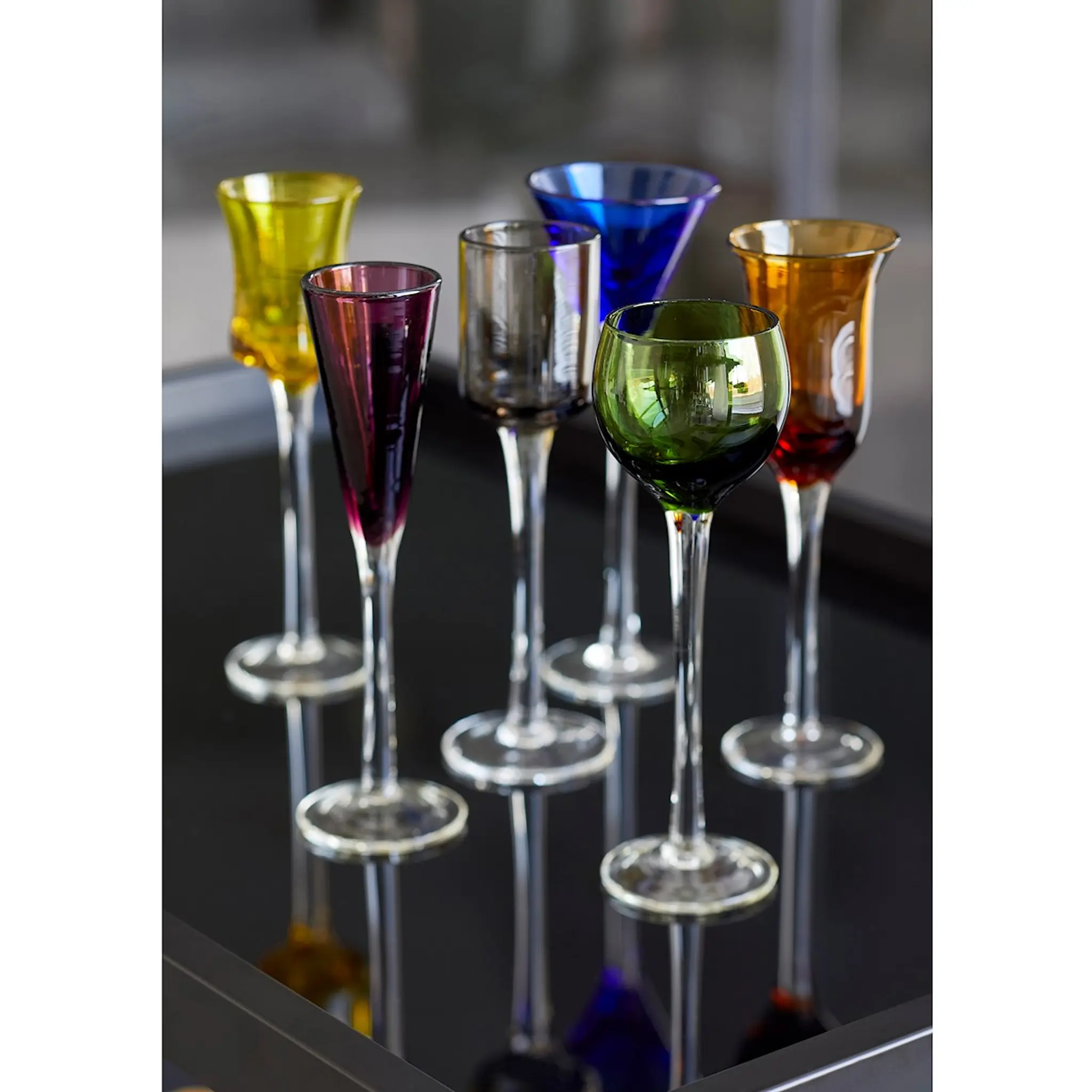 Lyngby Glas Snapsglas mix 2,5-4 cl 6-pack Flerfärgad