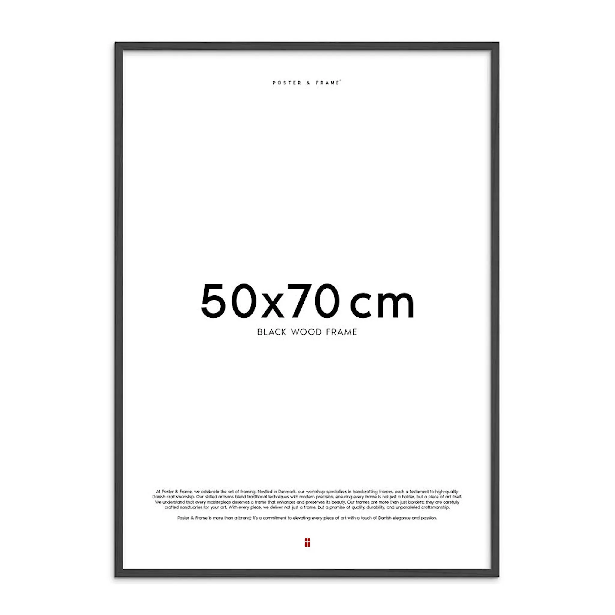 Poster & Frame Träram 50x70 cm svart