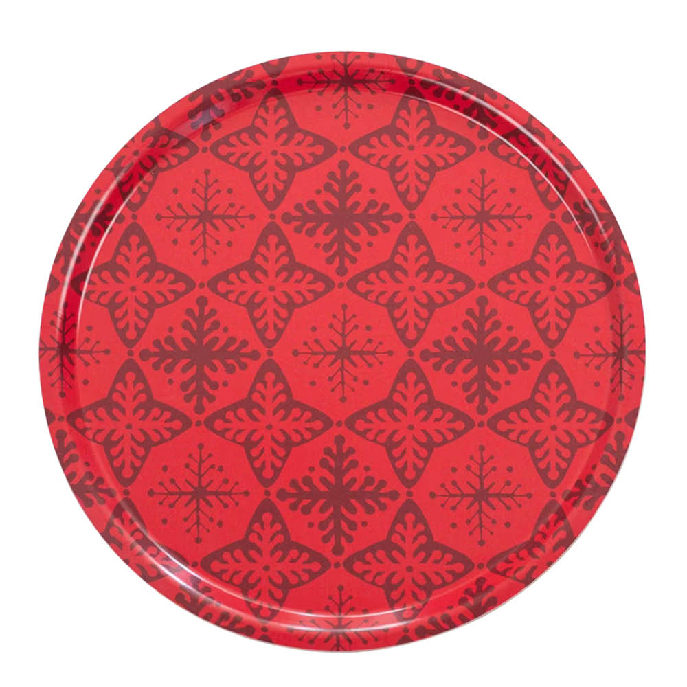 Rotor Design Rundt brett 38 cm stjerne rød