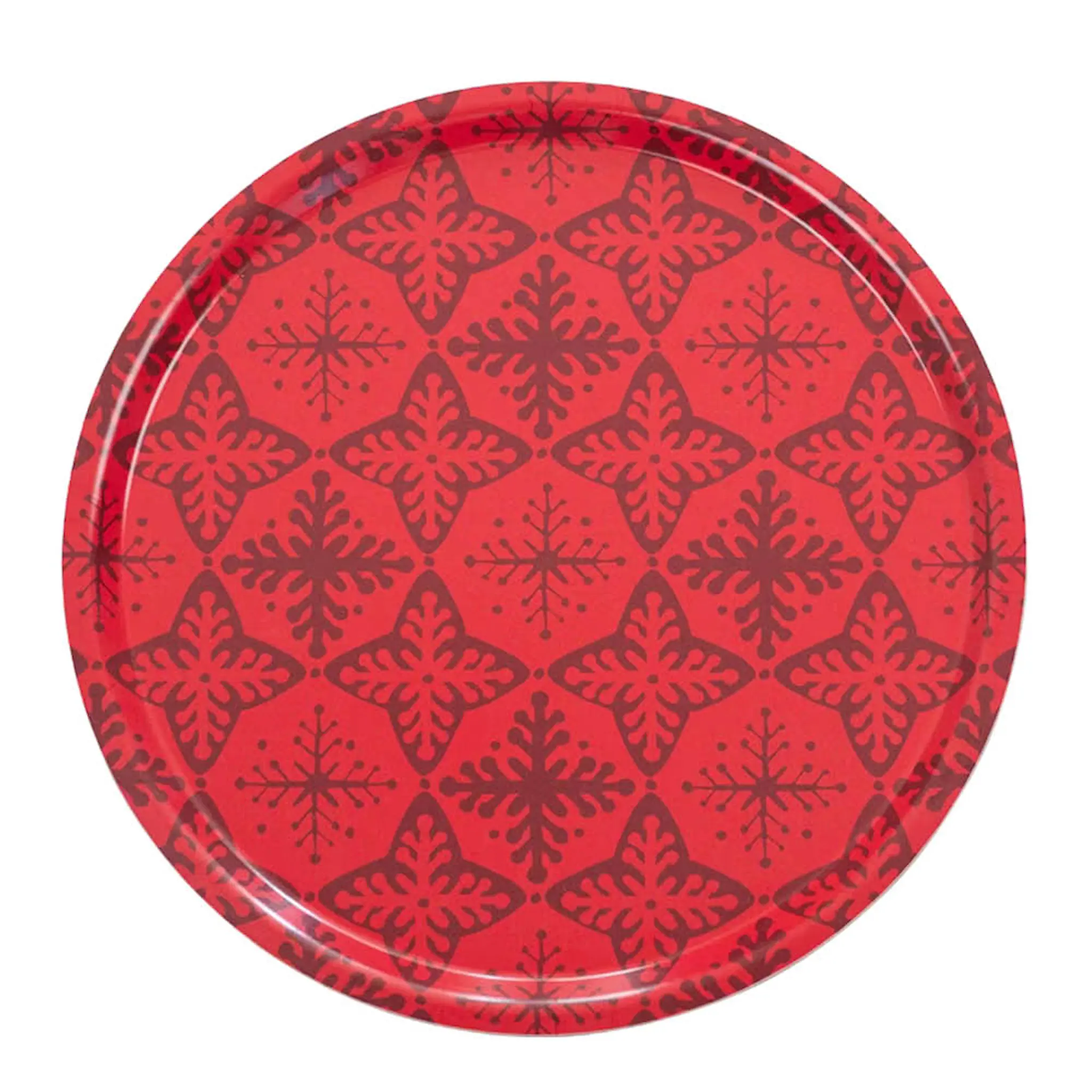 Rotor Design Rundt brett 38 cm stjerne rød