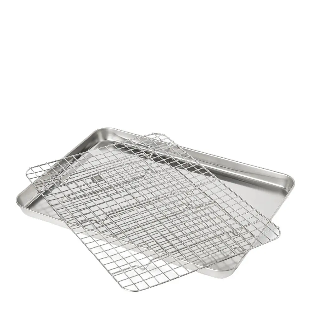 Gastroform med rist 40,5x30,5 stål