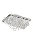 Gastrobleck med galler 40,5x30,5 stål