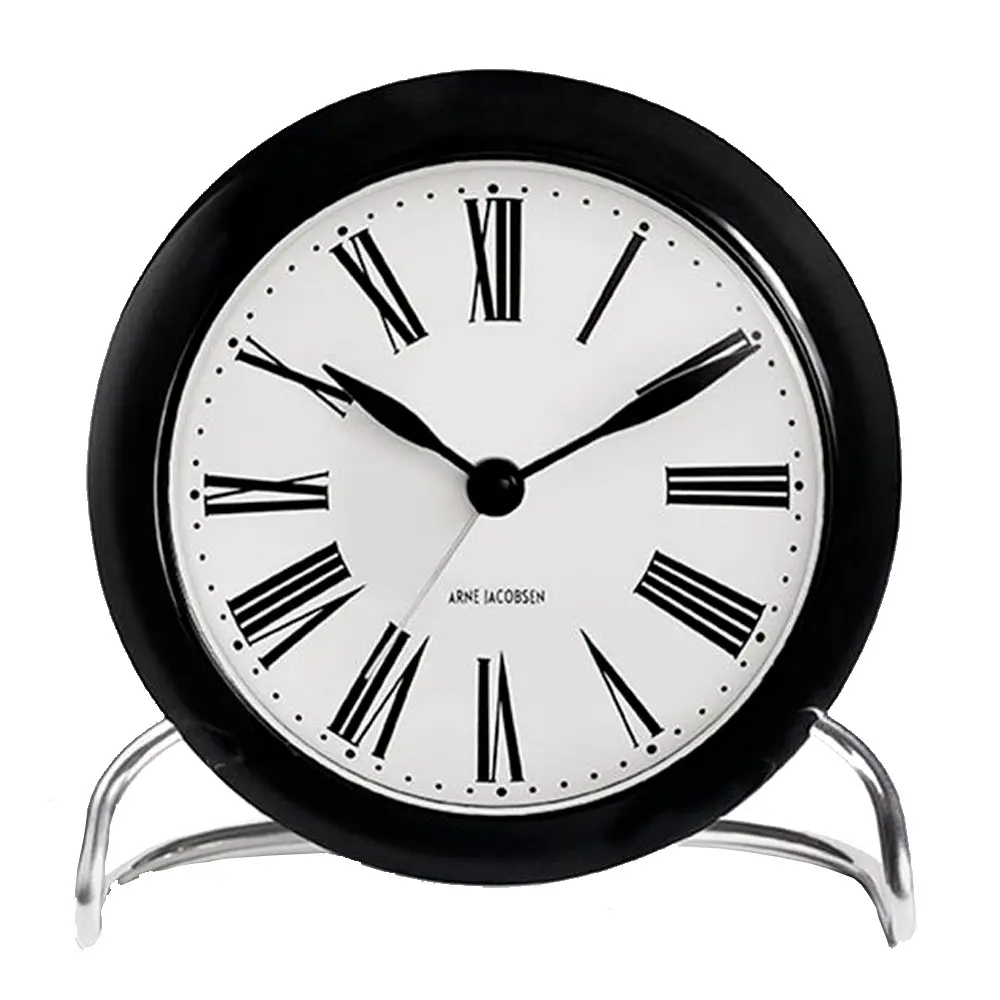 Roman Pöytäkello 11 cm Musta