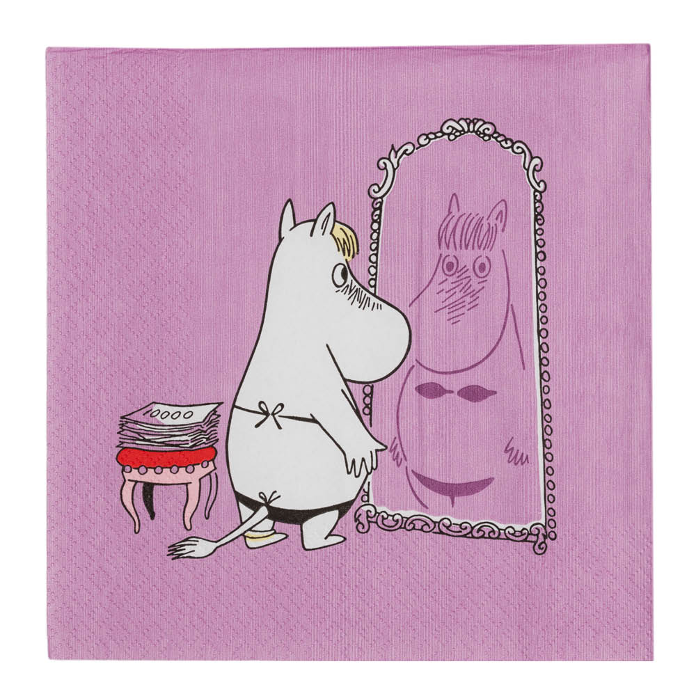 Moomin Arabia Muumi Servetti Niiskuneiti 33x33 cm 20 kpl Liila