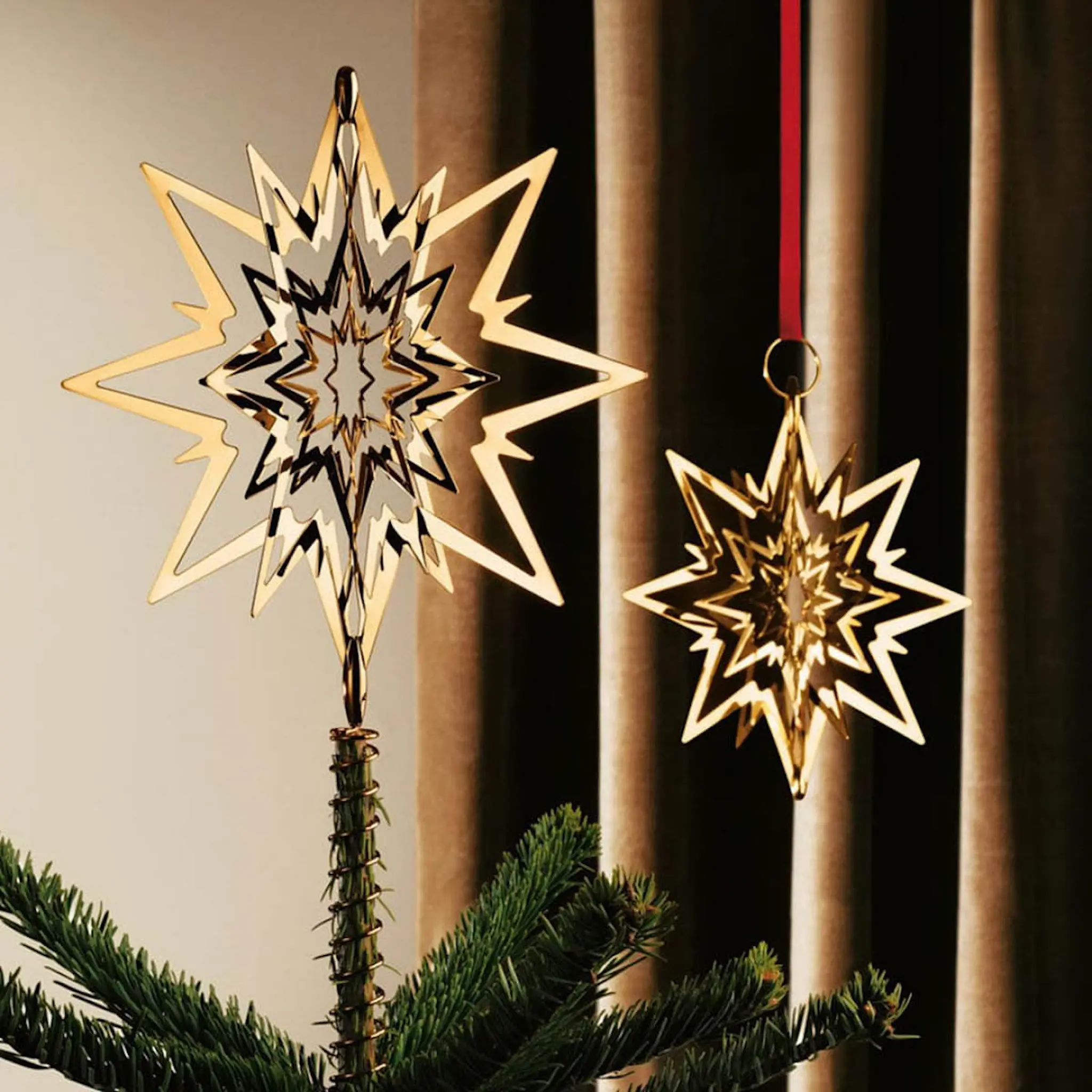 Georg Jensen Christmas toppstjärna 19 cm guld