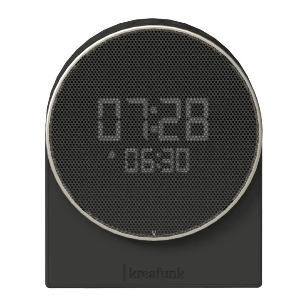 Ivy vekkerklokke med Wake-up light og Bluetooth 9x4,6x11 cm svart