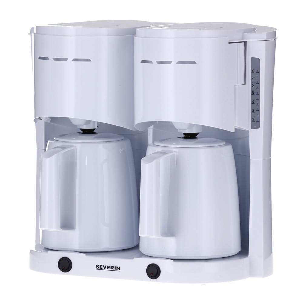 Severin - Termospannu-kahvinkeitin kaksinkertainen KA9314 1000W valkoinen