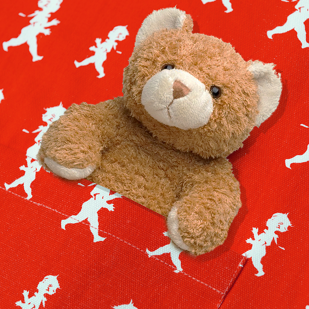 SOLSTICKAN Forkle + kokkelue barn rød