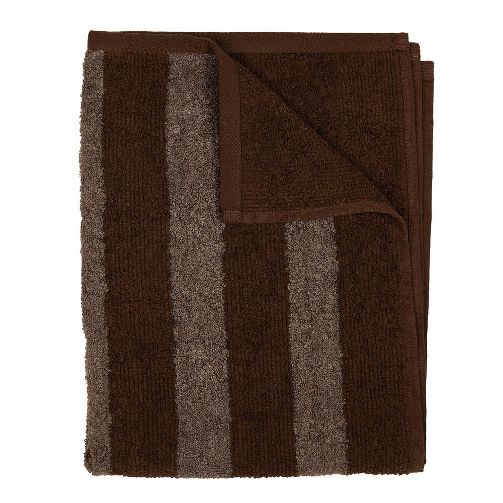 Fondaco Stripe badlakan 70x140 cm kaffe