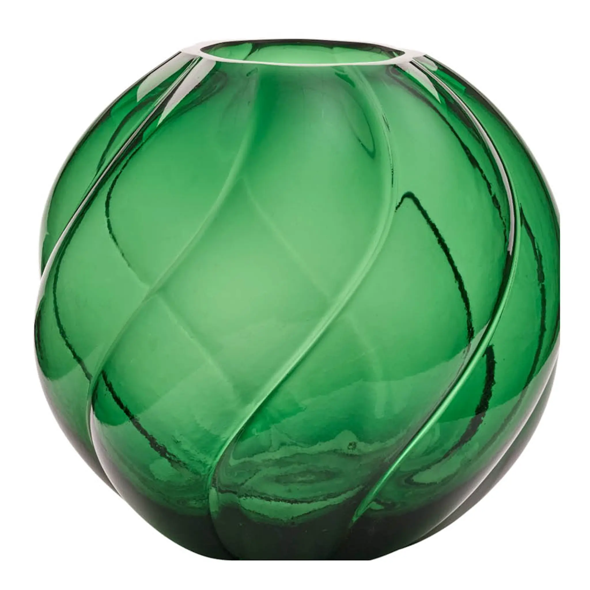 Cooee Twist Ball vas 20 cm skogsgrön
