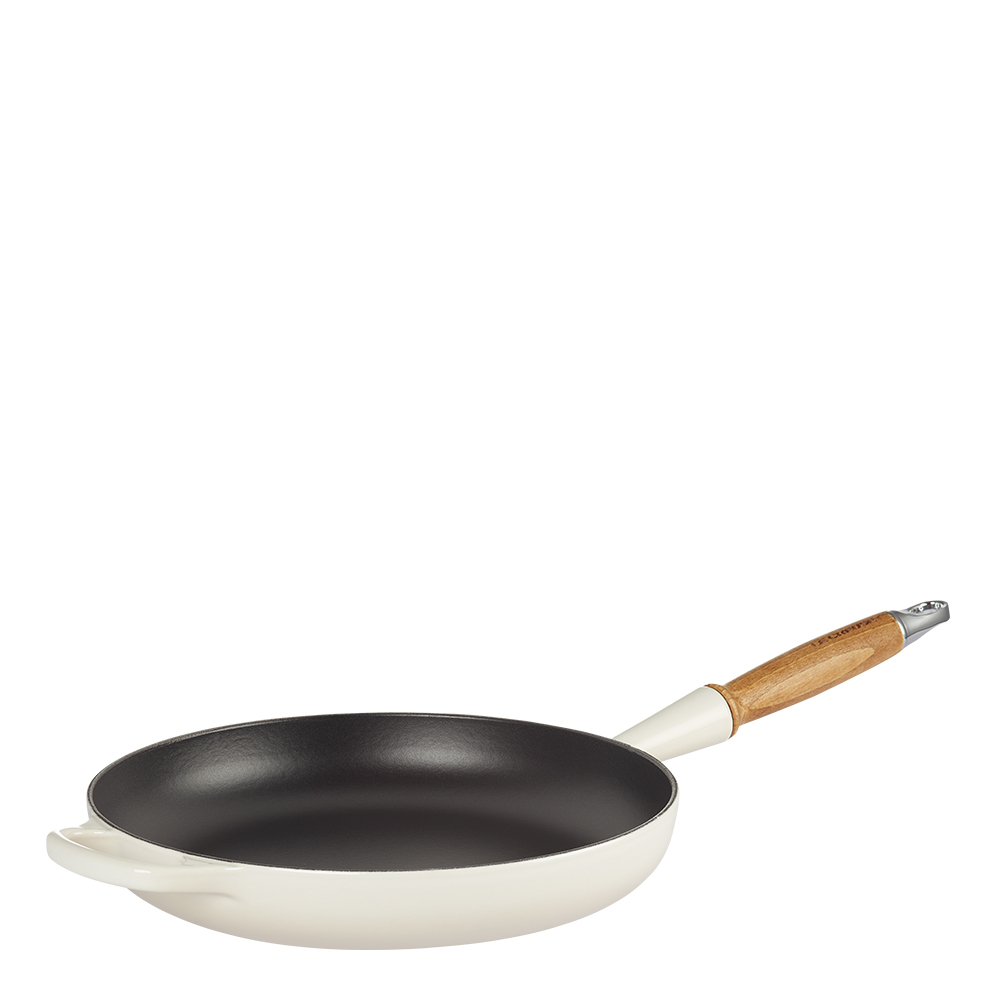 Le Creuset Signature Paistinpannu puukahvalla 28 cm Meringue