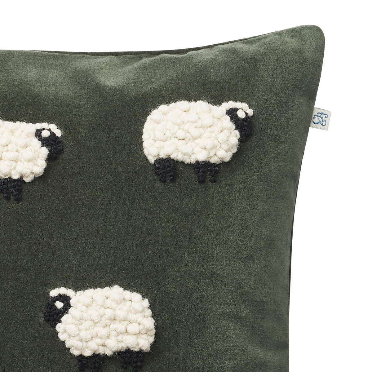 Chhatwal & Jonsson Sheep putetrekk velur 50x50 cm Forest Green