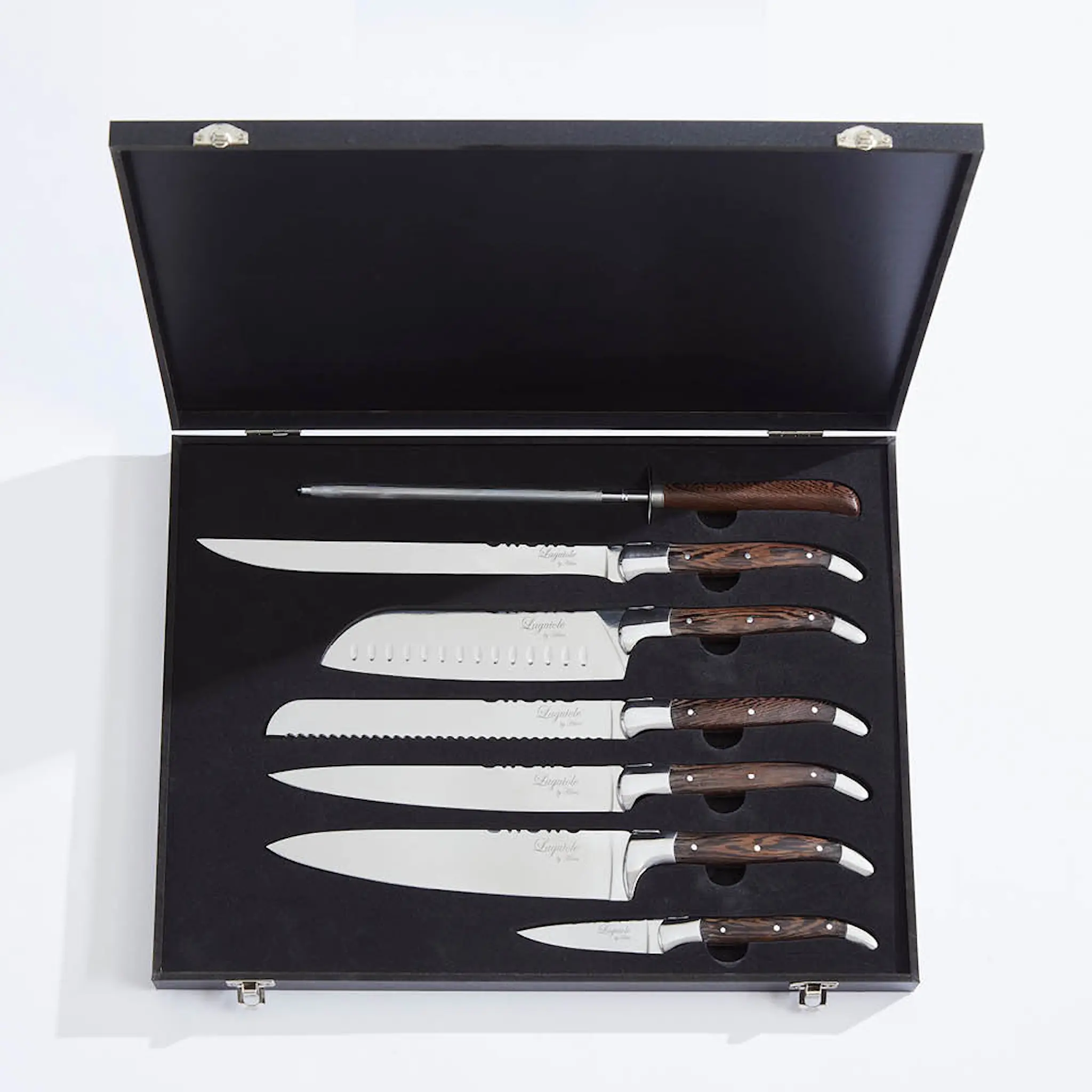 Laguiole by Hâws Knivset 7 delar wengé