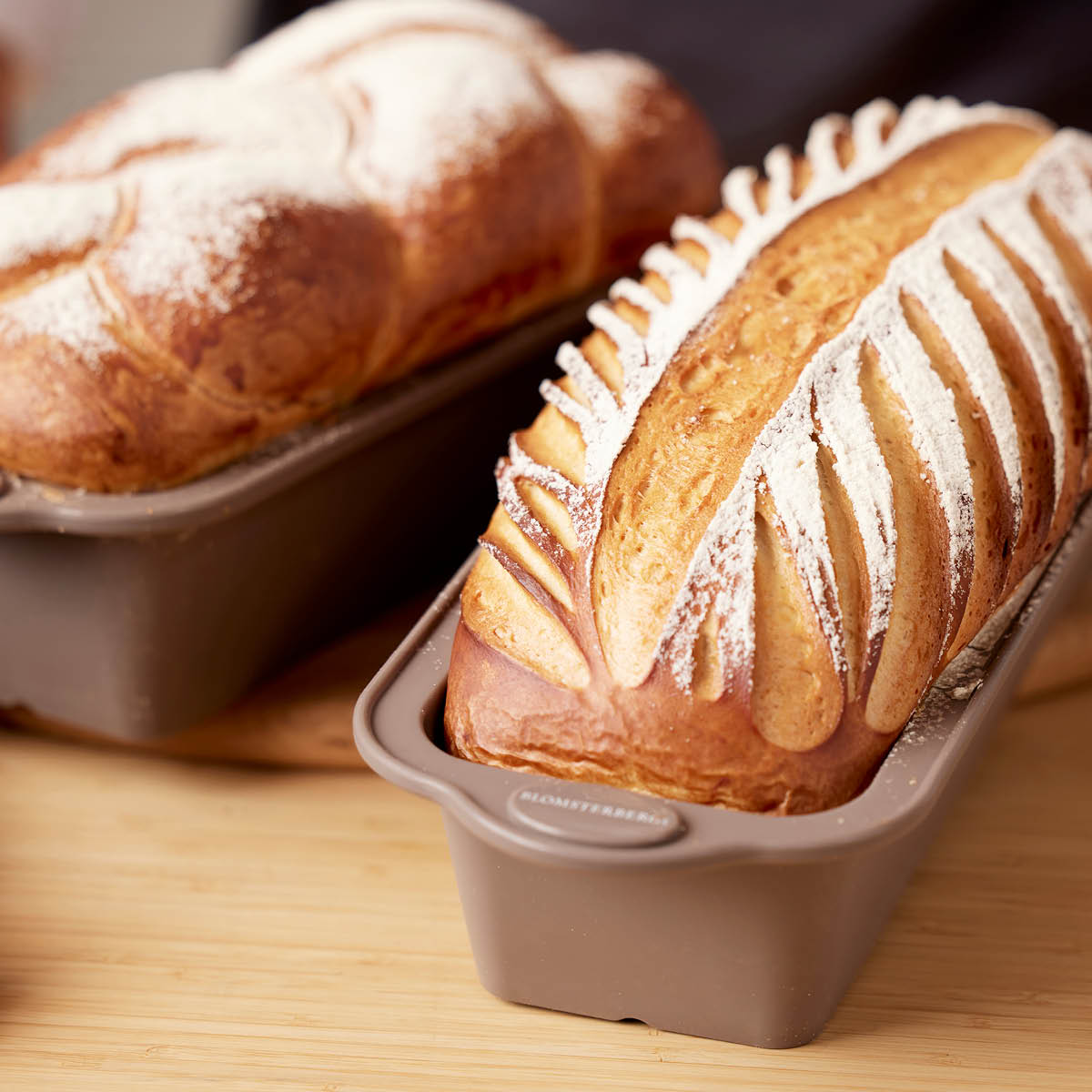 Blomsterberg Brødform 24 cm silikon latte