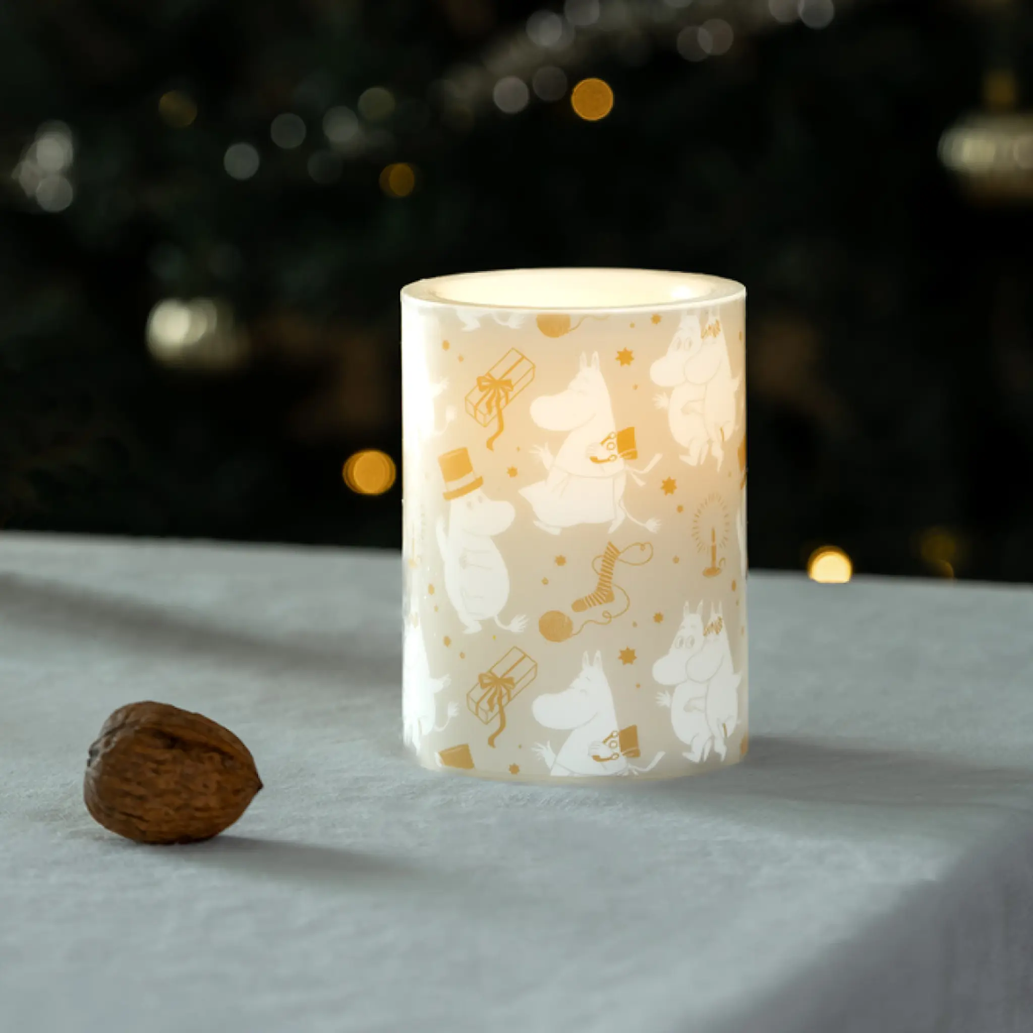 Muurla Mumin LED ljus 10 cm gnistrande stjärnor
