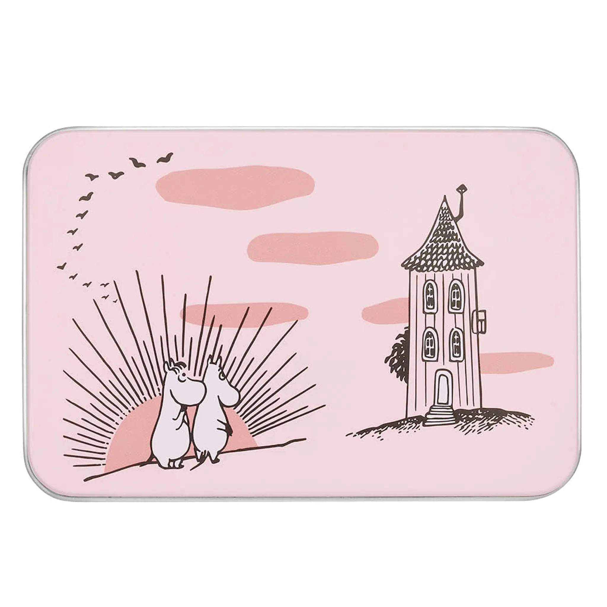 Muurla Mummi teboks 8x9x12 cm Vennskap rosa