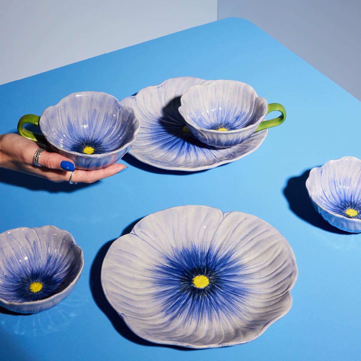 ByOn Poppy Skål 11 cm Blå