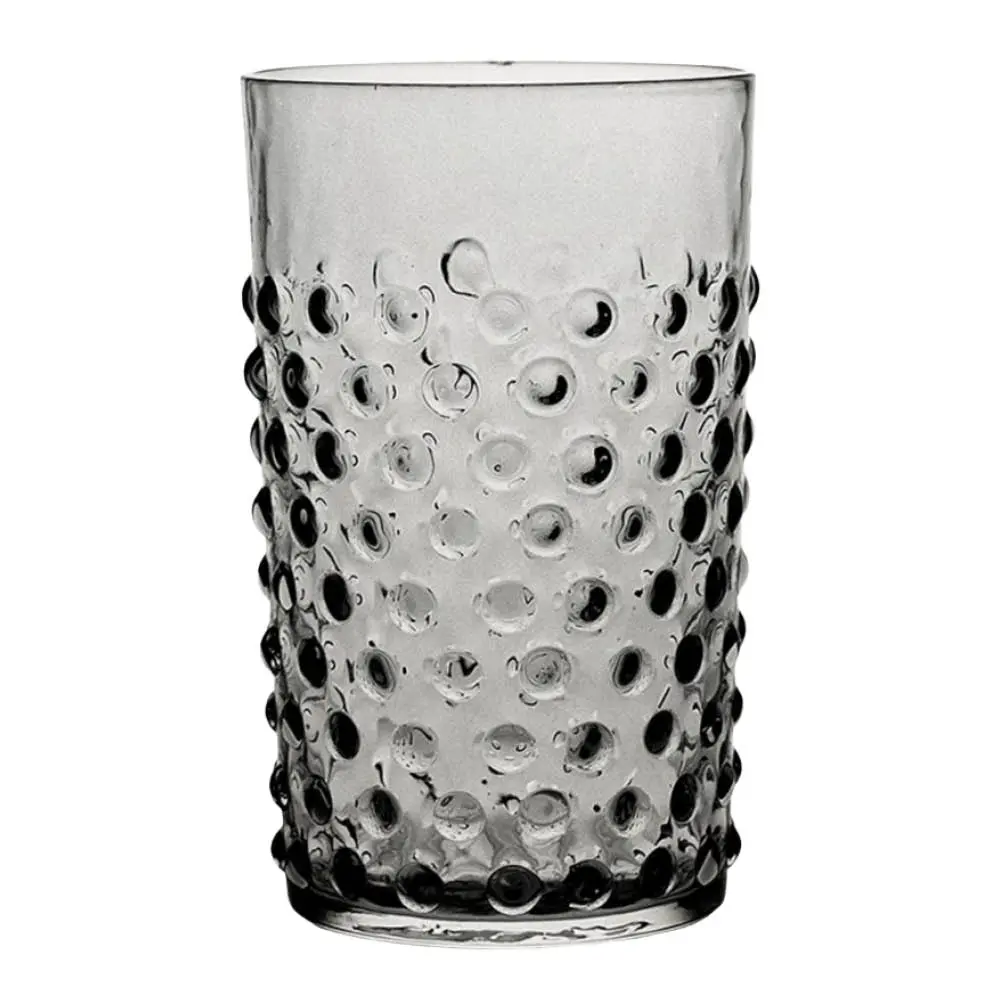 Hobnail glass 20 cl grey smoke