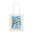 Pippi tygpåse 38,5x42 cm Pippi upp och ner beige