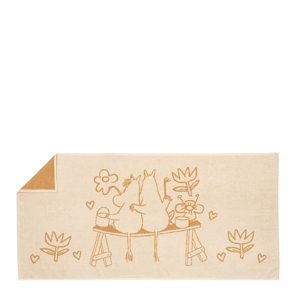 Moomin Arabia Mumin badhandduk 70x140 cm Kärlek beige