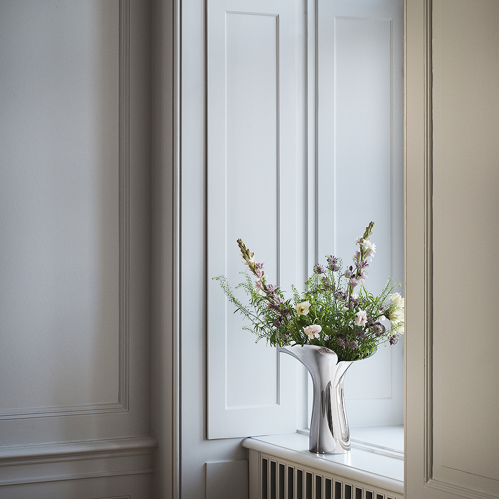 Georg Jensen Bloom Botanica vase 33 cm stål