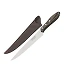 Churrasco Premium köttkniv med slida mörkbrun