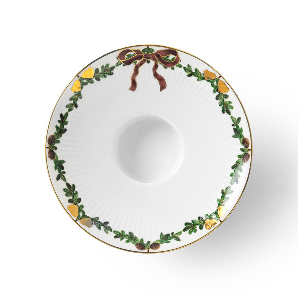 Royal Copenhagen Star Fluted Christmas lljusstake 15,5 cm vit