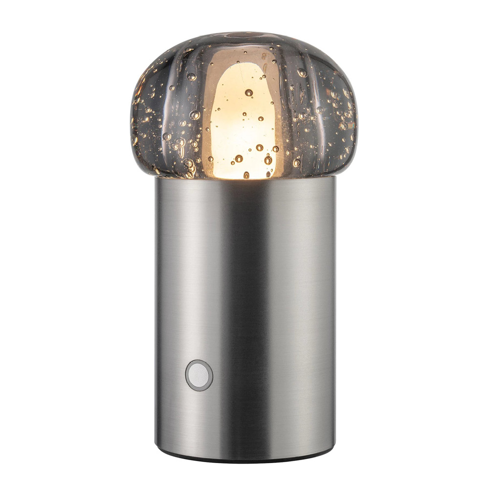 Blomus Iris LED-lampa 18 cm silver metal