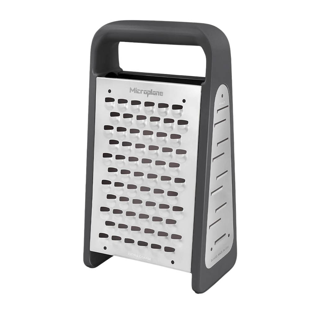 Microplane Professional rivjern Box Grater PureCut 5-i-1 mørk grå