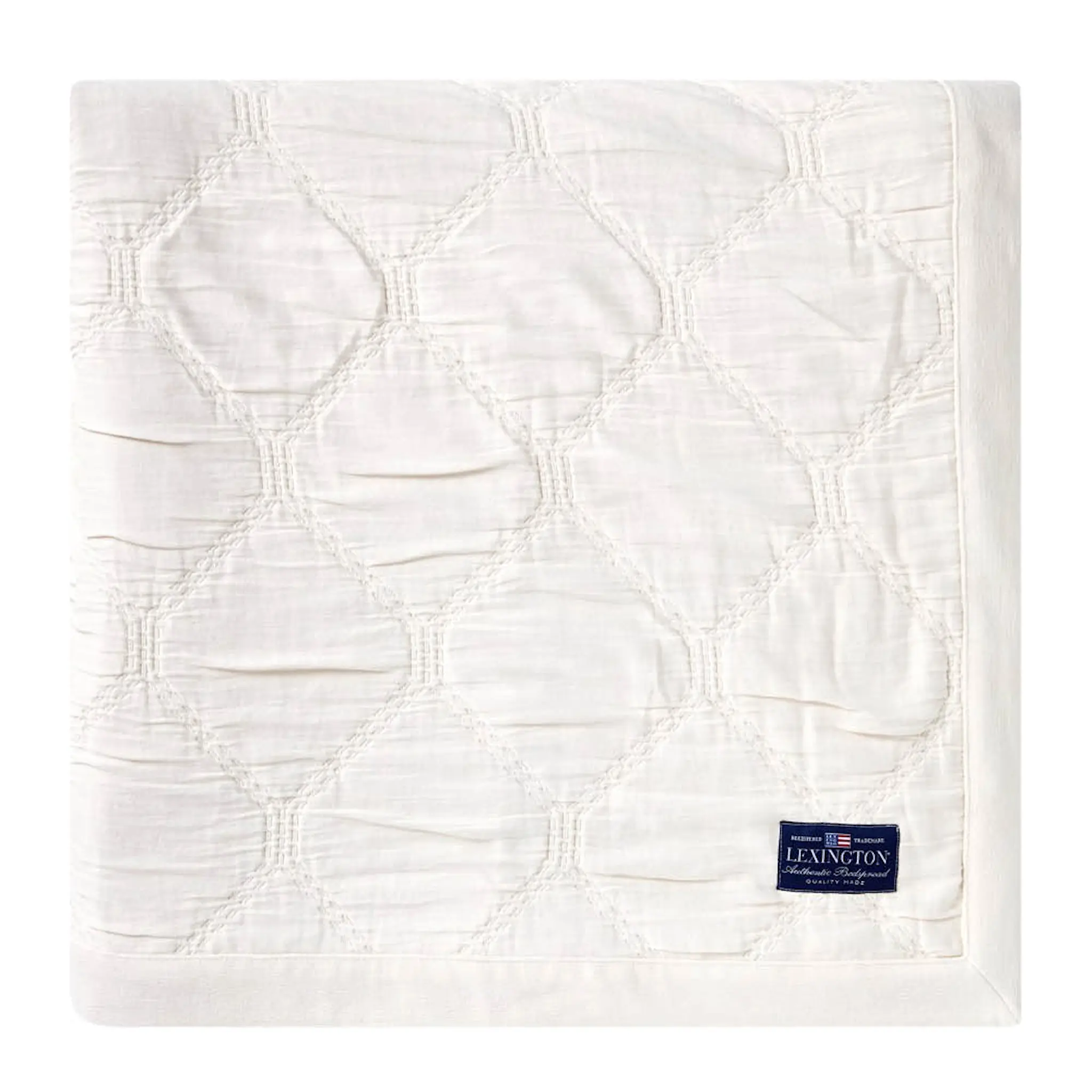 Lexington Överkast bomull 160x240 cm jacquard ljusbeige