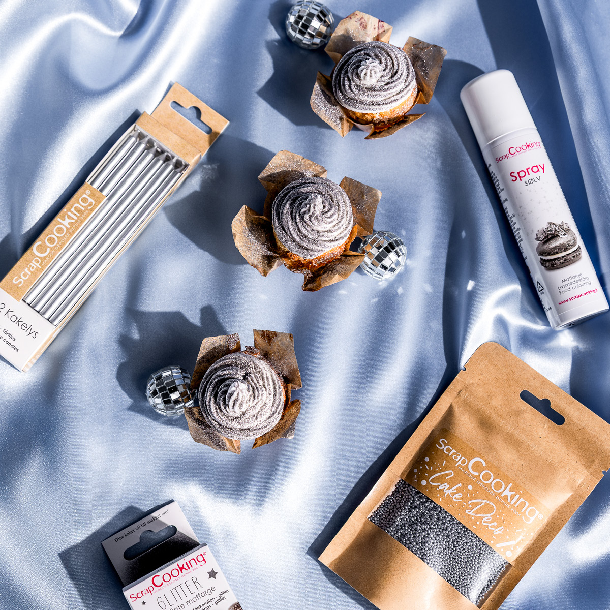 ScrapCooking Färgspray 40 ml silver