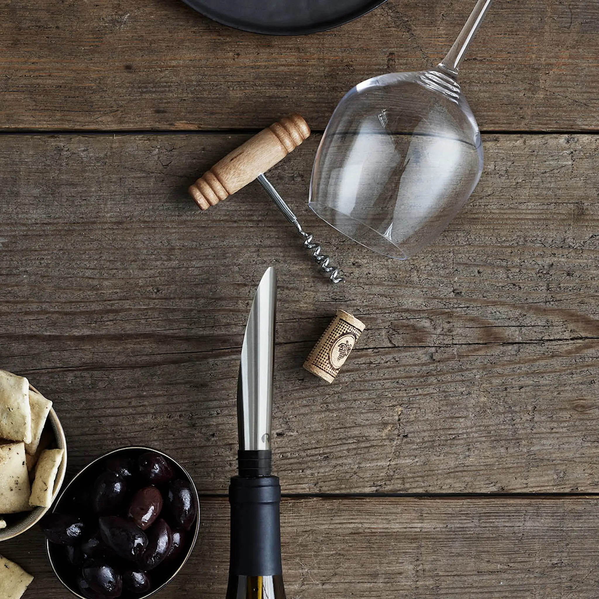 Rosendahl Ro Serverings- Luftnings- Och Dekanteringspropp Svart/Stål
