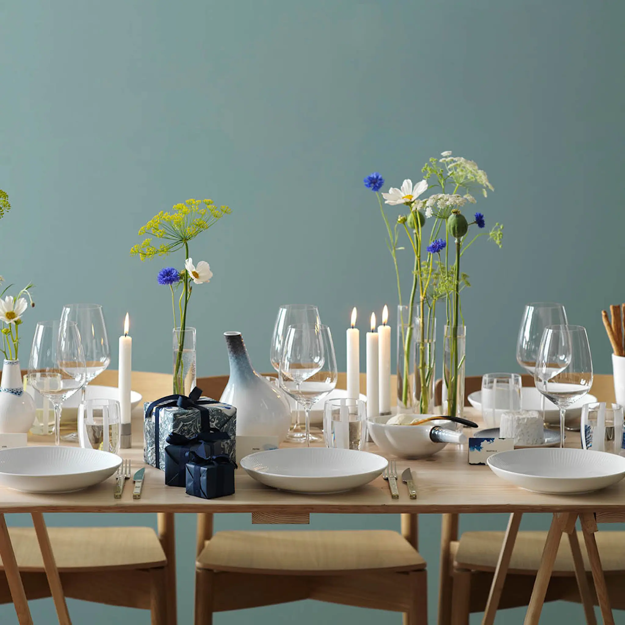 Royal Copenhagen White Fluted Modern Tallrik flat 25 cm