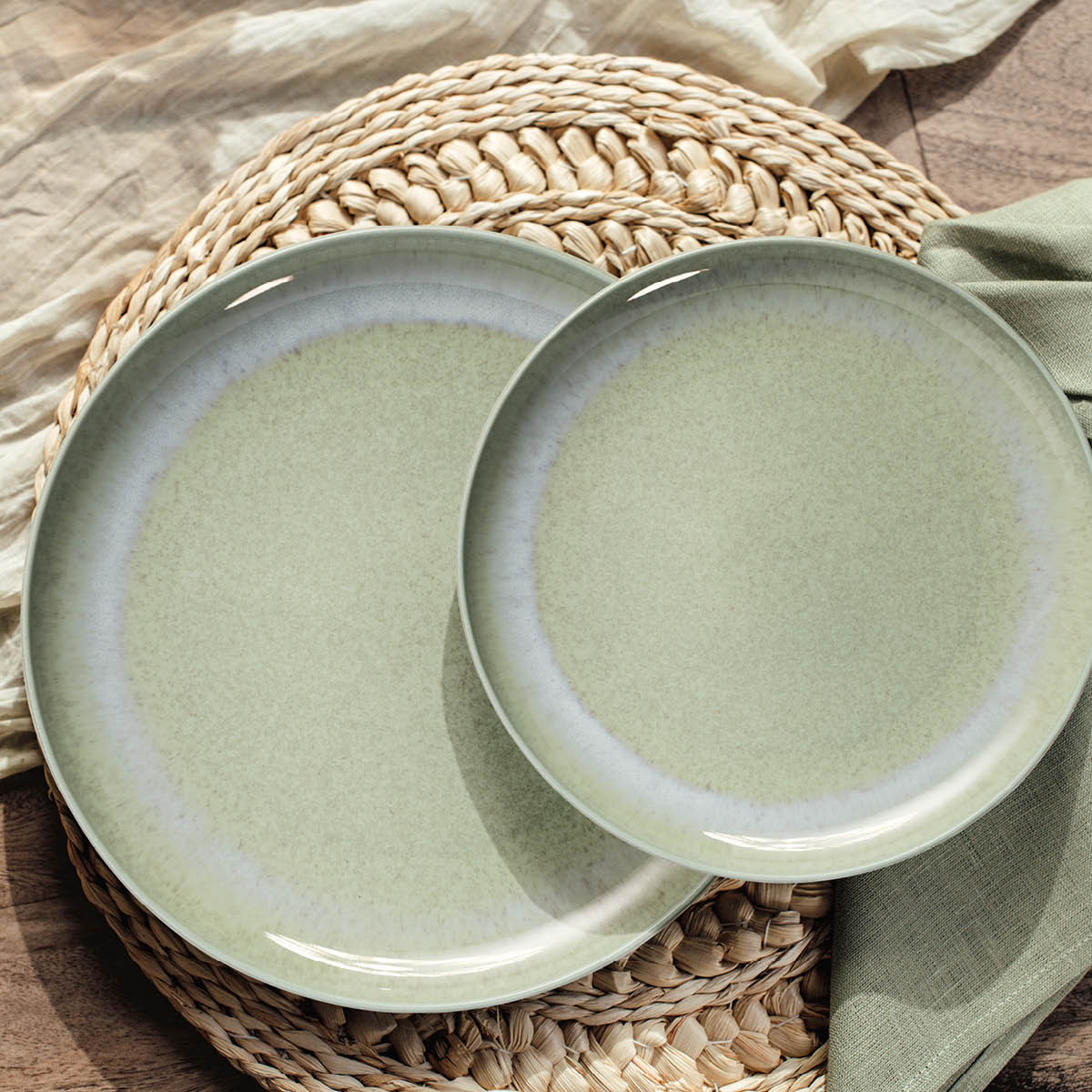 Villeroy & Boch Perlemor Alga tallrik 27 cm grön