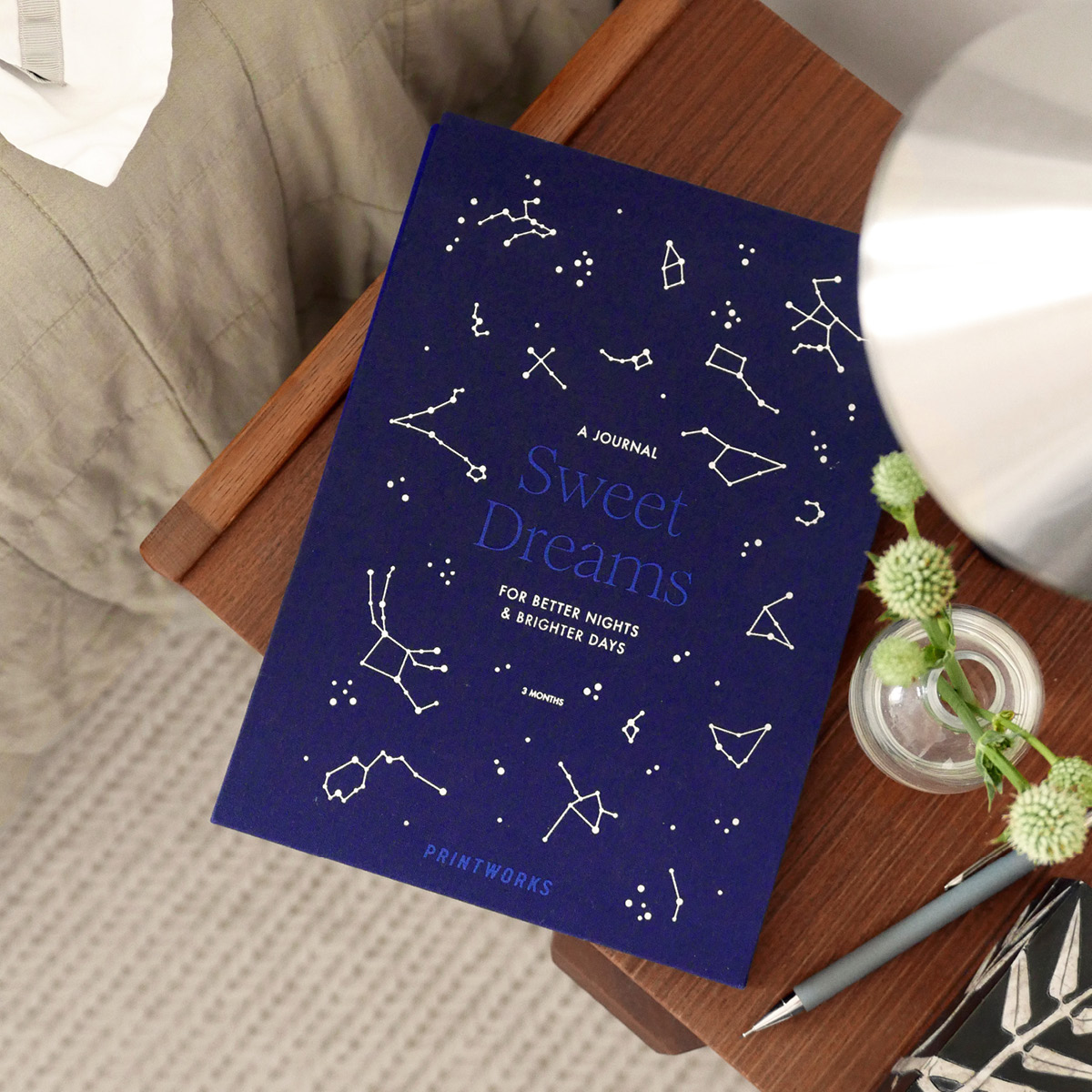 Printworks Sweet Dreams søvndagbok blå