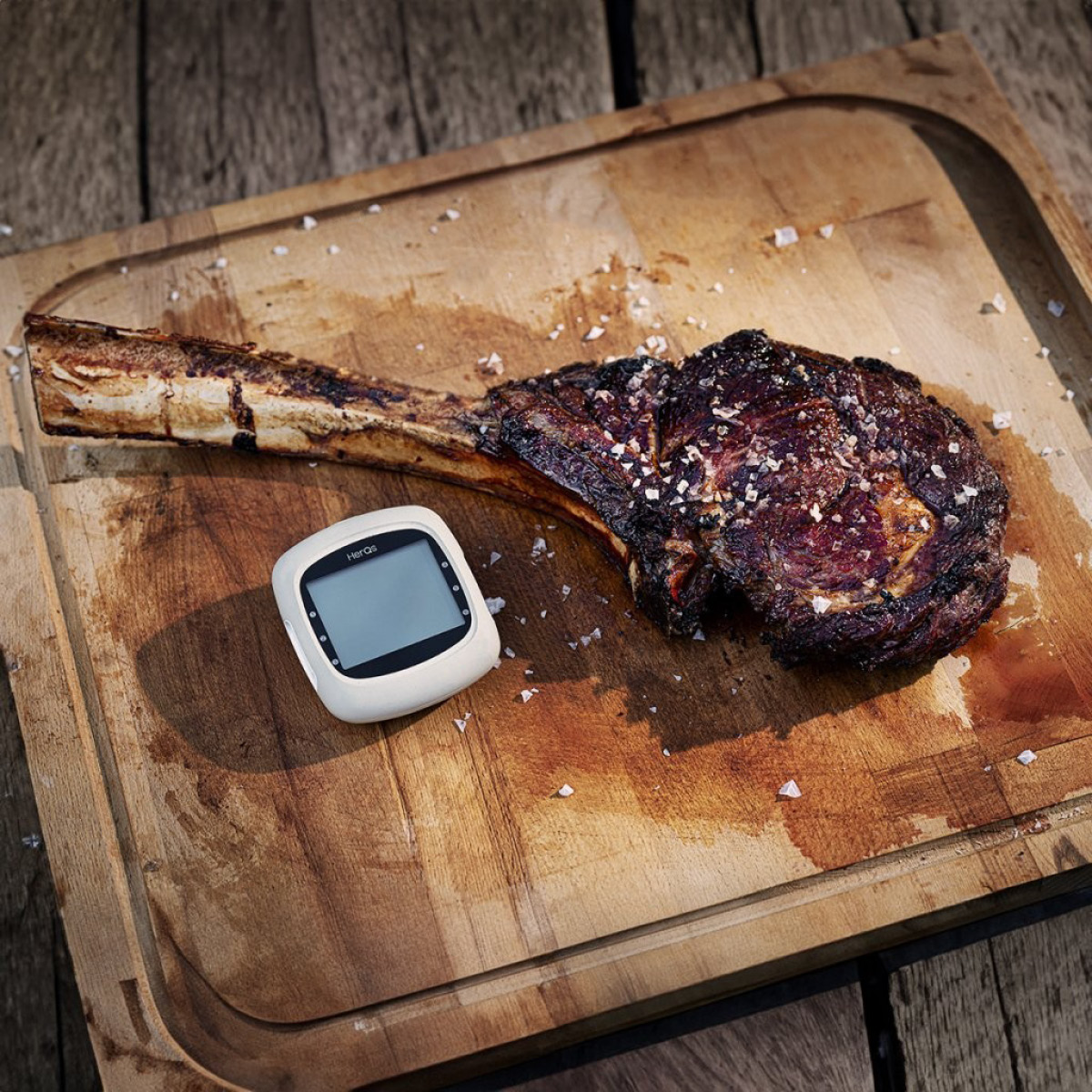 Click & Grow HerQs Easy BBQ Paistomittari Valkoinen