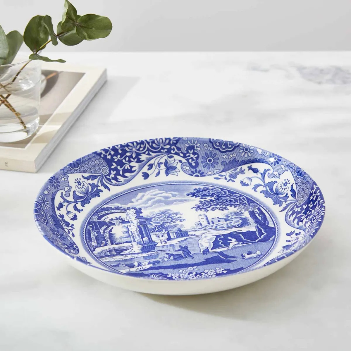 Spode Blue Italian pastabolle 23 cm blå/hvit