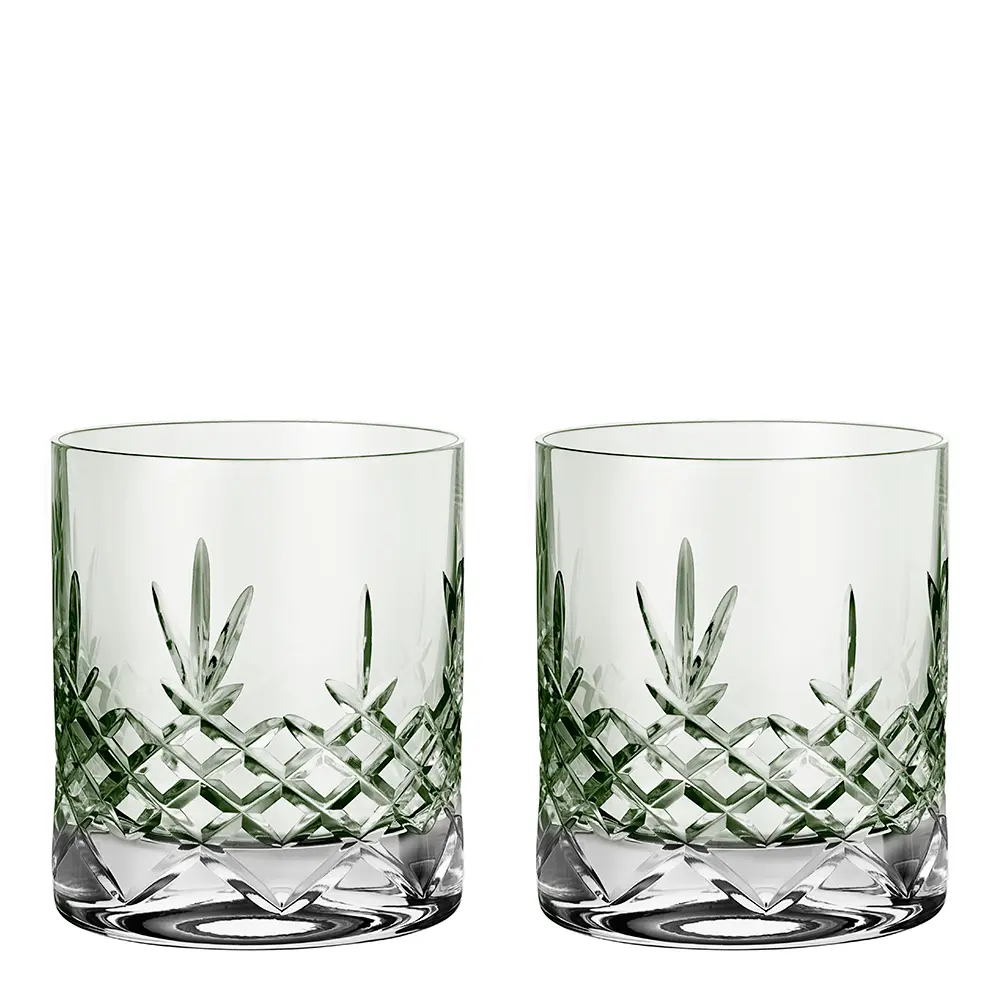 Crispy Lowball Lasi 38 cl 2 kpl Vihreä