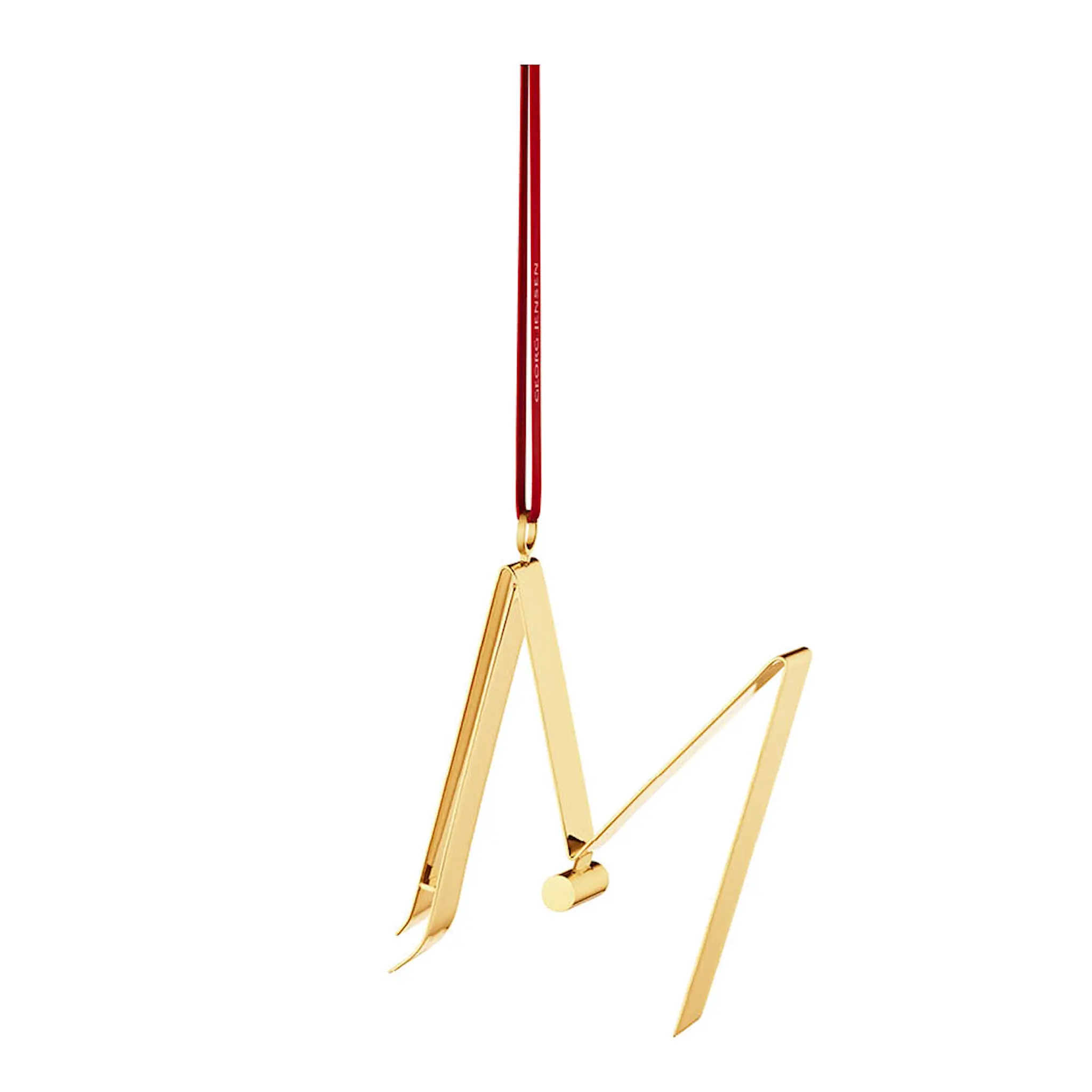 Georg Jensen Ornament pyntebokstav M gull
