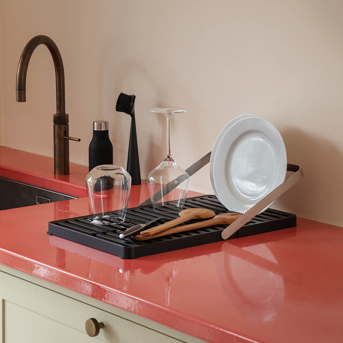 Eva Solo Oppvaskstativ sammenleggbart 29x46 cm svart