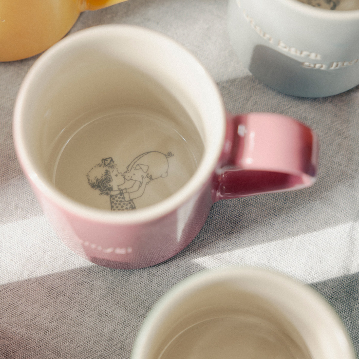 Design House Stockholm Lindgren krus 35 cl "Tänk för att jag" rosa