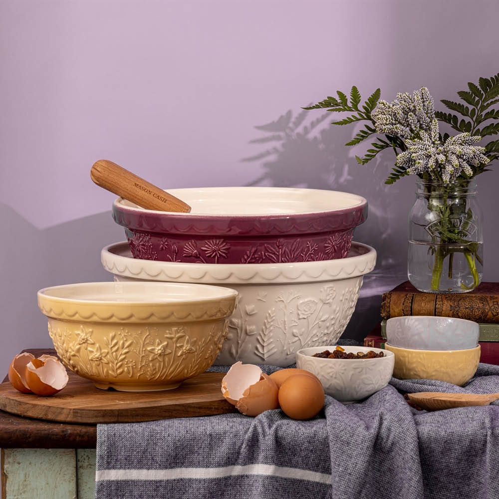 Mason Cash In The Meadow blandningsskål S18 2,7 L Prästkrage lila