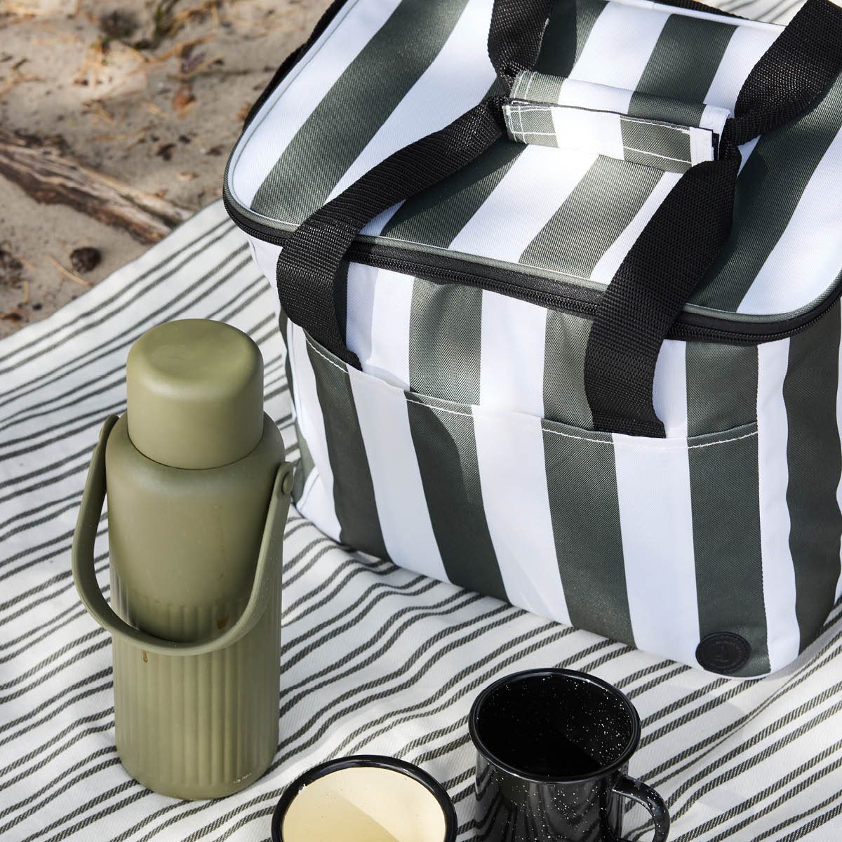 Sagaform Ella Hamam badhandduk 90x170 cm grön