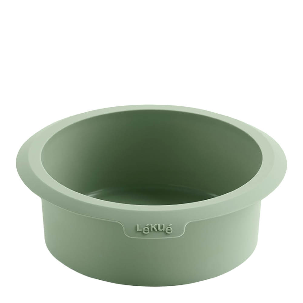 Lékué Silikonform till airfryer rund 15 cm grön