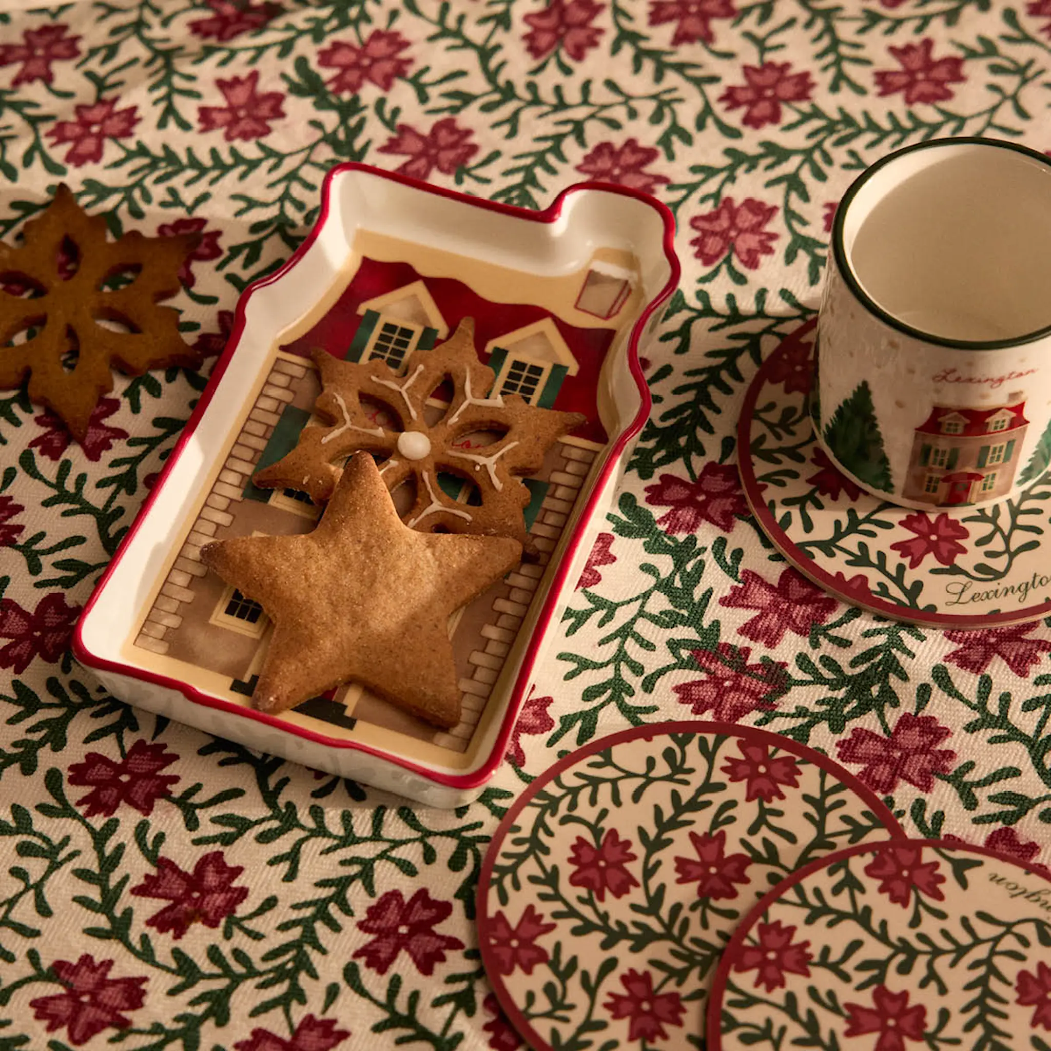 Lexington Original bomullsduk 150x350 cm blommönster