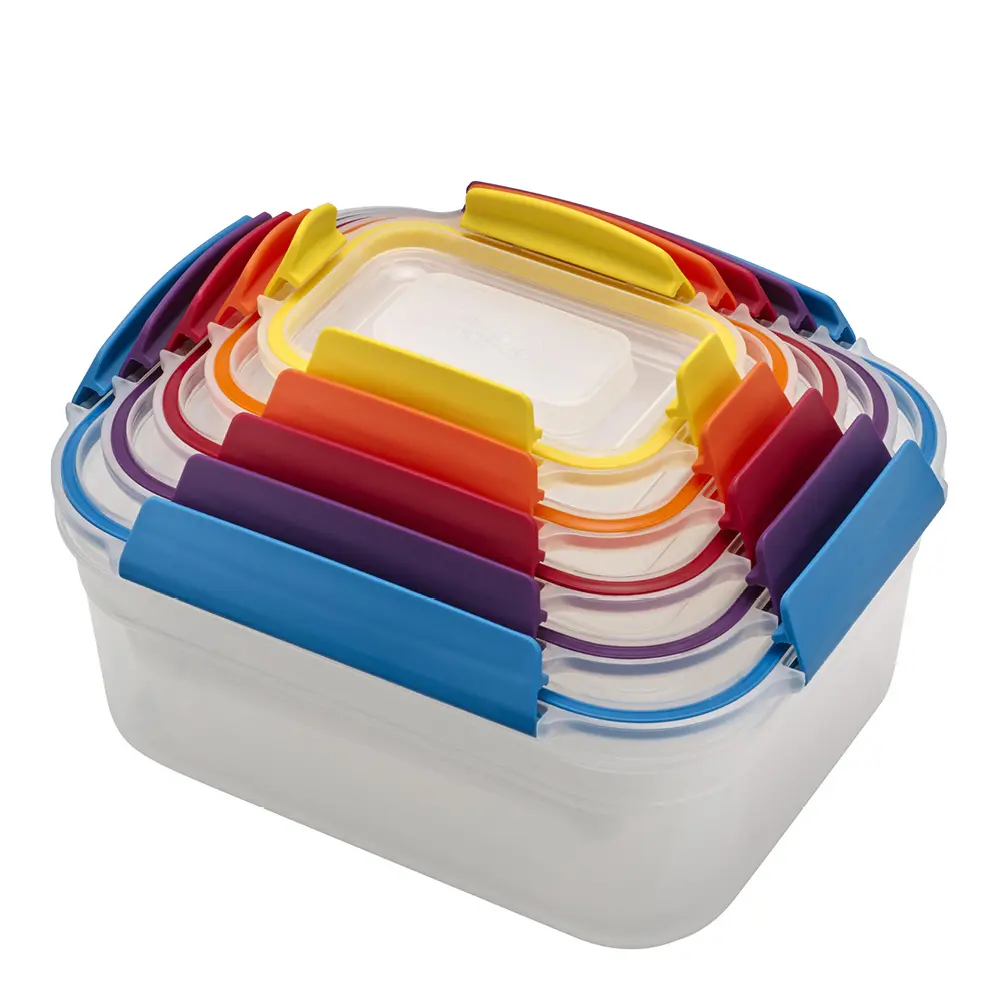 Nest Lock Säilytyspurkki 5 osaa Monivärinen